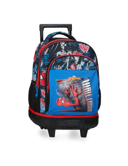 MOCHILA COMPACT 2R. SPIDERMAN WALL CRAWLER