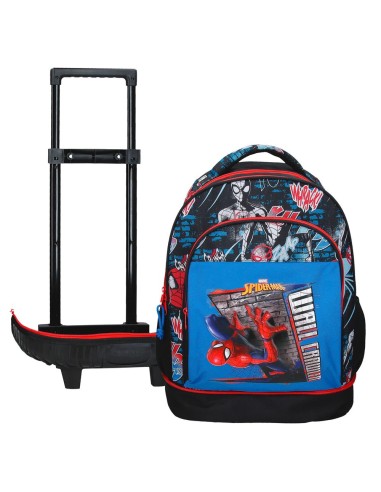 MOCHILA COMPACT 2R. SPIDERMAN WALL CRAWLER