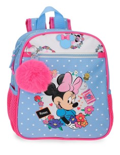 MOCHILA ADAP. 28CM. MINNIE FLOWERS