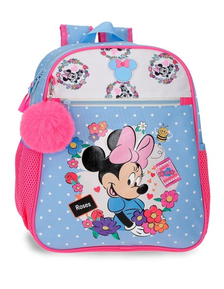 MOCHILA ADAP. 33CM. MINNIE FLOWERS