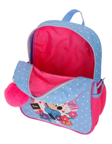 MOCHILA ADAP. 33CM. MINNIE FLOWERS