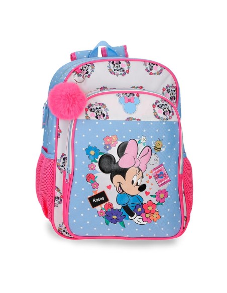 MOCHILA ADAP. 40CM. MINNIE FLOWERS
