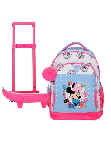 MOCHILA COMPACT 2R. MINNIE FLOWERS