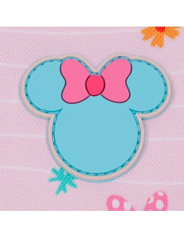 MOCHILA ADAP. 28CM. C/CARRO. MINNIE HAPPY TO BE ME