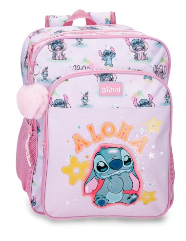 MOCHILA ADAP. 40CM 2C. STITCH YOU & ME