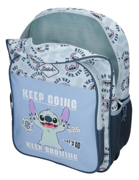 MOCHILA ADAP. 40CM. STITCH KEEP GOING