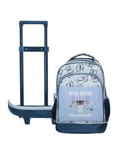MOCHILA COMPACT 2R. STITCH KEEP GOING