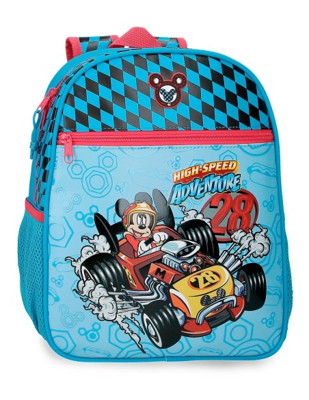 MOCHILA ADAP. 33CM. MICKEY HIGH SPEED