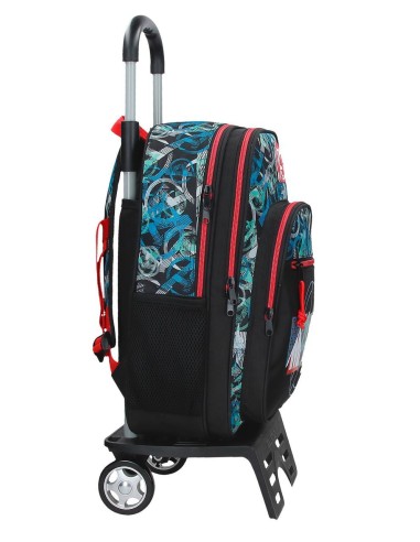 MOCHILA ADAP. 40CM 2C. C/CARRO. MARVEL SHIELD