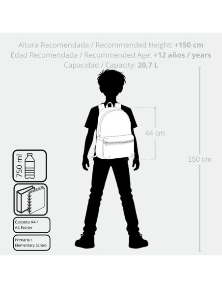 MOCHILA ADAP. 44CM. C/CARRO. MOVOM ALWAYS ON THE MOVE