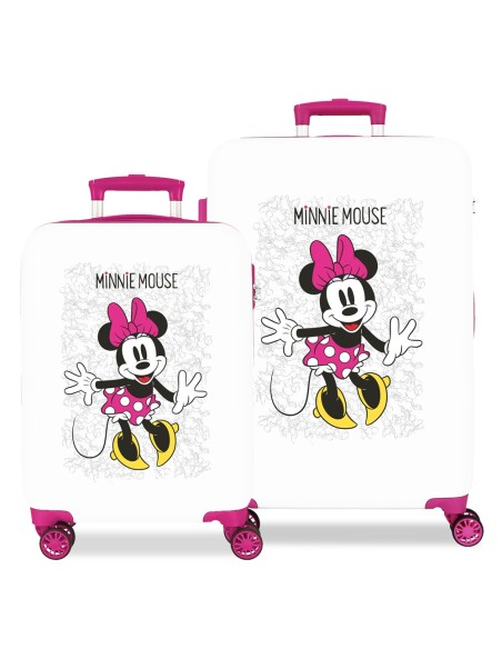 SET/2 TROLLEY ABS 55-68CM. 4R. MINNIE ENJOY THE DAY