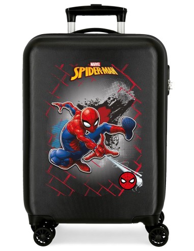 TROLLEY ABS 55CM. 4R. SPIDERMAN RED