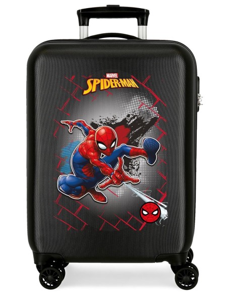 TROLLEY ABS 55CM. 4R. SPIDERMAN RED