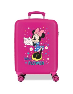 TROLLEY ABS 55CM. 4R. MINNIE WILD FLOWER