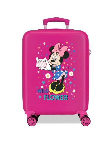 TROLLEY ABS 55CM. 4R. MINNIE WILD FLOWER