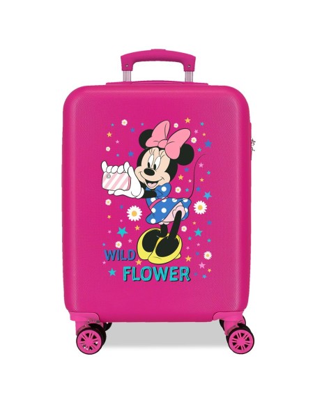 TROLLEY ABS 55CM. 4R. MINNIE WILD FLOWER