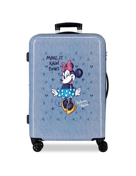 TROLLEY ABS 68CM. 4R. MINNIE MAKE IT RAIN BOWS