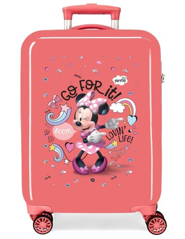 TROLLEY ABS 55CM. 4R. MINNIE LOVING LIFE