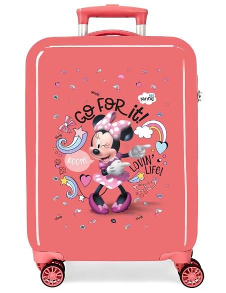 TROLLEY ABS 55CM. 4R. MINNIE LOVING LIFE