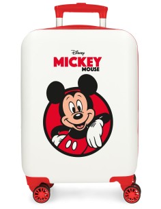 TROLLEY ABS 50CM. 4R. MICKEY RED