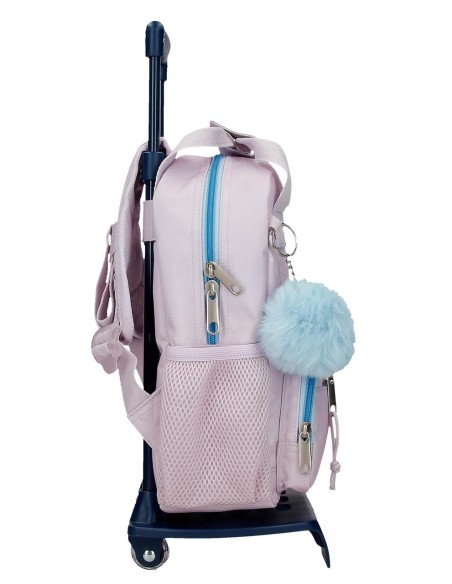 MOCHILA ADAP. 28CM. C/CARRO. STITCH FROM HAWAII