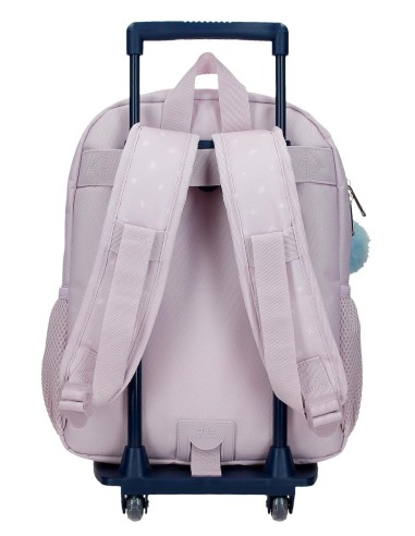 MOCHILA ADAP. 33CM. C/CARRO. STITCH FROM HAWAII