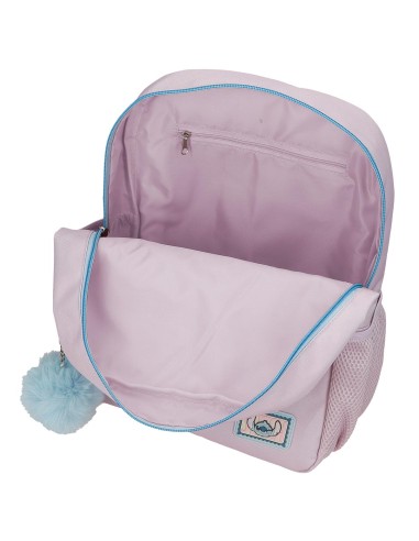 MOCHILA ADAP. 33CM. C/CARRO. STITCH FROM HAWAII