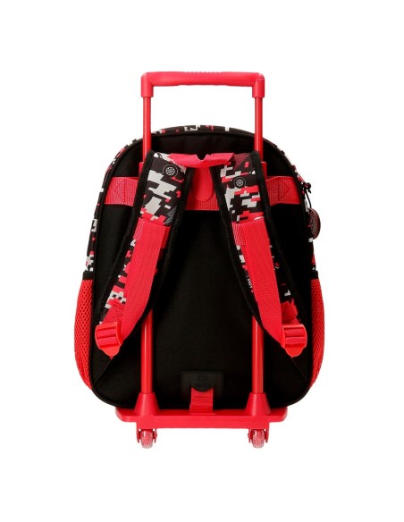 MOCHILA ADAP. 33CM. C/CARRO. CARS MCQUEEN