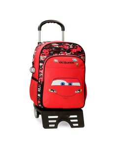 MOCHILA ADAP. 40CM. C/CARRO. CARS MCQUEEN
