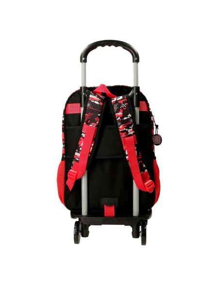 MOCHILA ADAP. 40CM. C/CARRO. CARS MCQUEEN