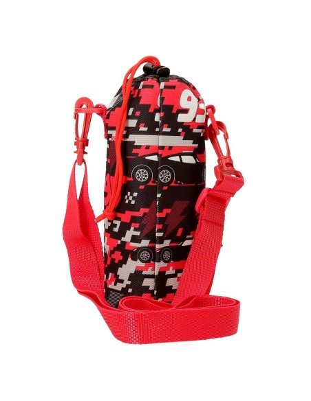 BANDOLERA PORTABOTELLA. CARS MCQUEEN RED