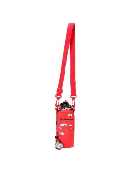 BANDOLERA PORTABOTELLA. CARS MCQUEEN RED
