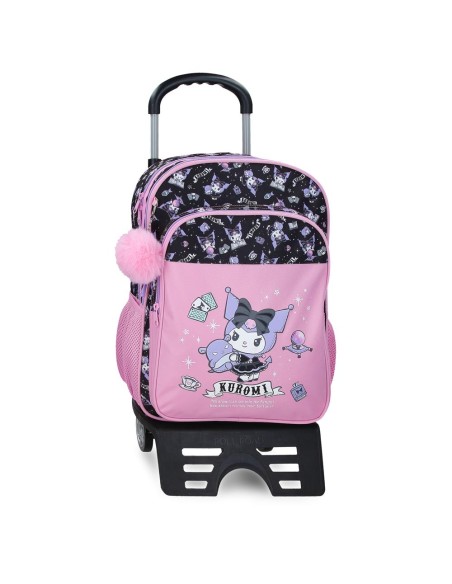 MOCHILA ADAP. 40CM 2C. C/CARRO. KUROMI FORTUNE TELLING