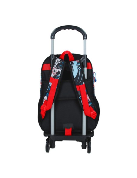 MOCHILA ADAP. 40CM. C/CARRO. SPIDERMAN WALL CRAWLER