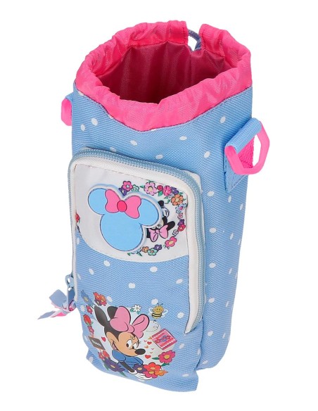 BANDOLERA PORTABOTELLA. MINNIE FLOWERS