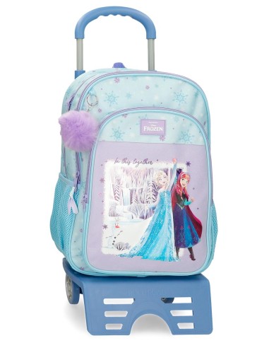 MOCHILA ADAP. 40CM 2C. C/CARRO. FROZEN IN THIS TOGETHER