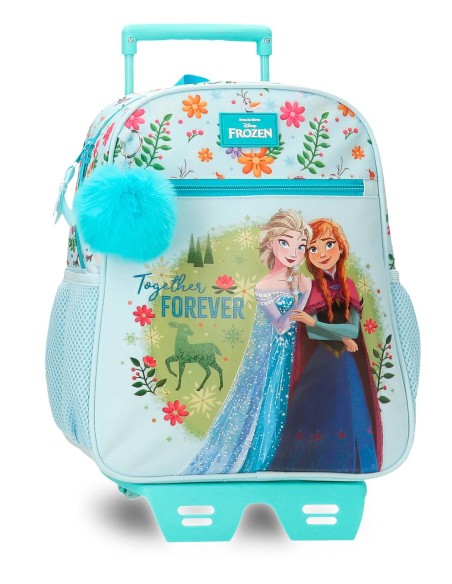 MOCHILA ADAP. 33CM. C/CARRO. FROZEN FROZEN FOREVER