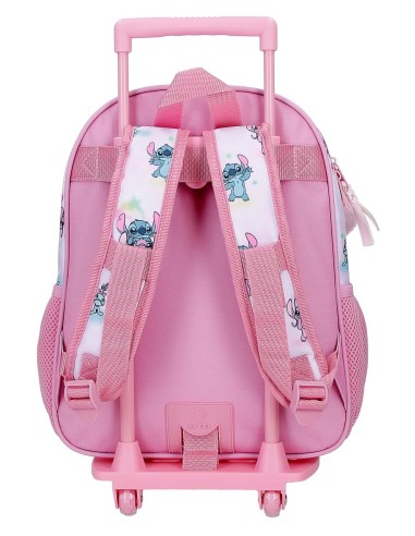MOCHILA ADAP. 33CM. C/CARRO. STITCH YOU & ME