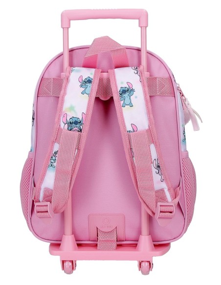 MOCHILA ADAP. 33CM. C/CARRO. STITCH YOU & ME