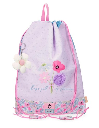 GYM SAC ENSO FULL OF FLOWERS
