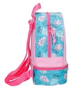 MOCHILA PORTAMERIENDA 28CM. STITCH HEART 2
