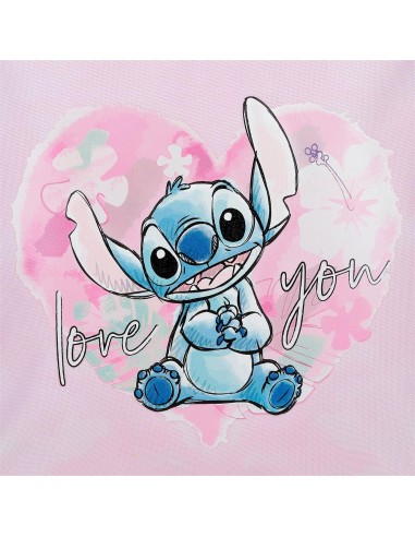 MOCHILA PORTAMERIENDA 28CM. STITCH HEART