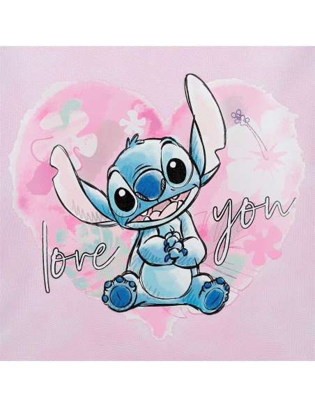 MOCHILA PORTAMERIENDA 28CM. STITCH HEART