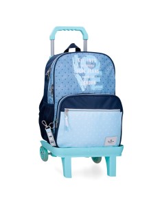 MOCHILA ADAP. 40CM 2C. C/CARRO. PJL NONI DENIM