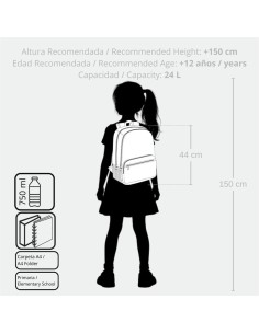 MOCHILA ADAP. 44CM. C/CARRO. ENSO FRIENDS TOGETHER 2