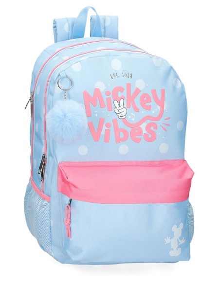 MOCHILA ADAP. 44CM 2C. MICKEY VIBES