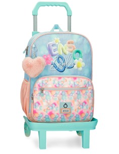 MOCHILA ADAP. 38CM. C/CARRO. ENSO BUBBLES