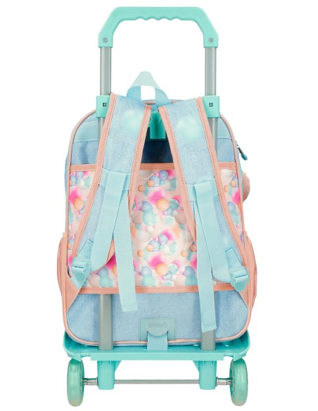 MOCHILA ADAP. 38CM. C/CARRO. ENSO BUBBLES