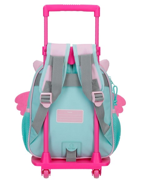 MOCHILA ADAP. 25CM. C/CARRO. ROLL ROAD HAPPY PETS OWL