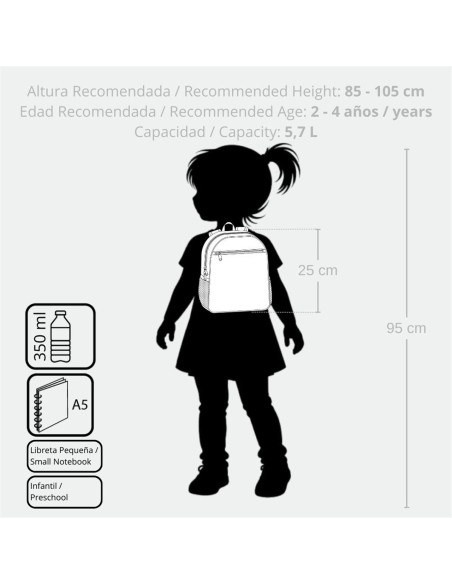 MOCHILA ADAP. 25CM. C/CARRO. ROLL ROAD HAPPY PETS OWL